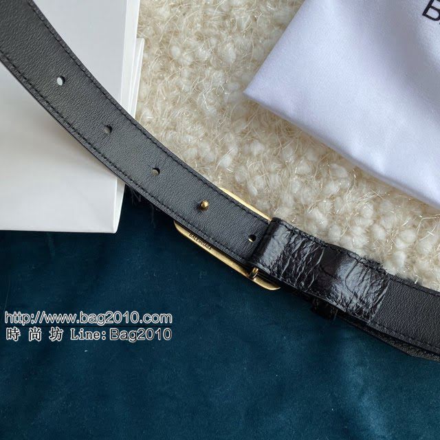 Balenciaga女士皮帶 巴黎世家BB經典logo扣腰帶 巴黎世家小牛皮皮帶  jjp1138